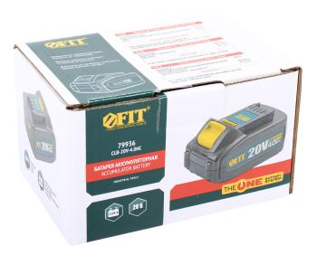 7 599 р. Аккумулятор для электроинструмента 20.0В 4.0Ач FIT FIT clb-20v-4.0hc  с доставкой в г. Майкоп. Увеличить фотографию 4