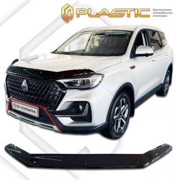 1 999 р. Дефлектор капота CA-Plastiс VGV U75 Plus 2021 (2021-2025) (серия Classic черный)  с доставкой в г. Майкоп. Увеличить фотографию 2