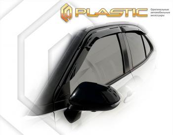 1 999 р. Дефлектора окон CA-Plastic  Toyota Yaris Cross  XP210 (2020-2023) дорестайлинг (серия Classic полупрозрачный)  с доставкой в г. Майкоп. Увеличить фотографию 2