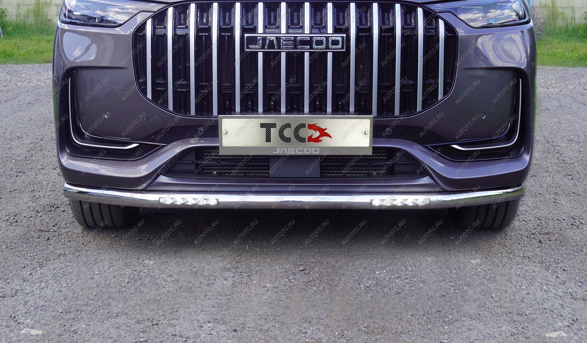 33 399 р. Защита передняя нижняя d60,3 мм (с ДХО) ТСС Тюнинг  JAECOO J8 (2024-2025) (нержавейка)  с доставкой в г. Майкоп