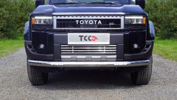 Защита передняя нижняя d76.1 мм (с ДХО) ТСС Тюнинг Toyota Land Cruiser Prado  J250 (2023-2025) (нержавейка)