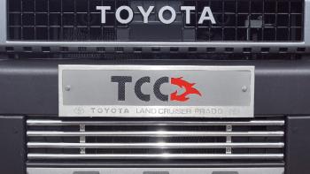 Рамка номерного знака (комплект) ТСС Тюнинг Toyota Land Cruiser Prado J250 (2023-2025) (с логотипом)