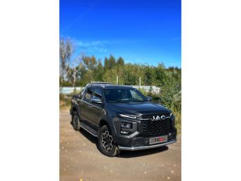 Защита передняя нижняя d76.1 мм ТСС Тюнинг JAC T9 (2021-2025) Pickup Double Cab (нержавейка)