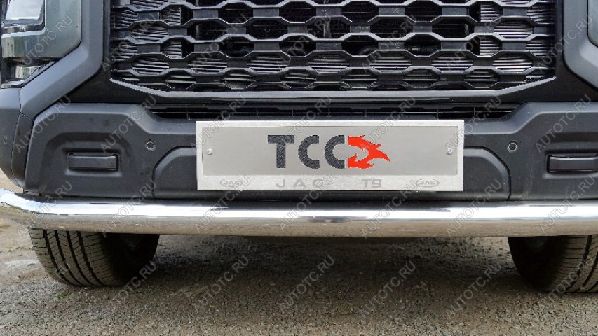 4 999 р. Рамка гос. номера (комплект)(4WD) ТСС Тюнинг JAC T9 Pickup Double Cab (2021-2025) (нанесенная надпись JAC)  с доставкой в г. Майкоп