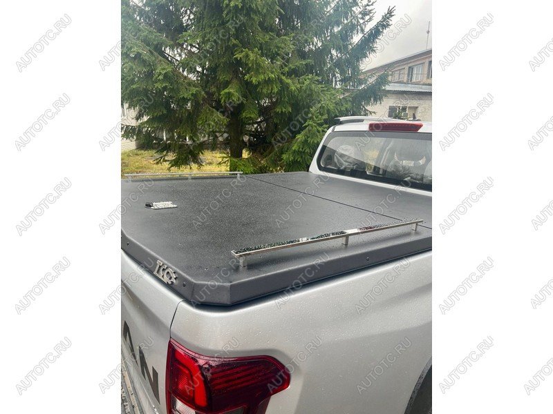 13 299 р. Рейлинг длинный на крышку кузова (комплект Premium) ТСС Тюнинг  Toyota Hilux  AN120 (2016-2020) дорестайлинг (нержавеющая сталь)  с доставкой в г. Майкоп