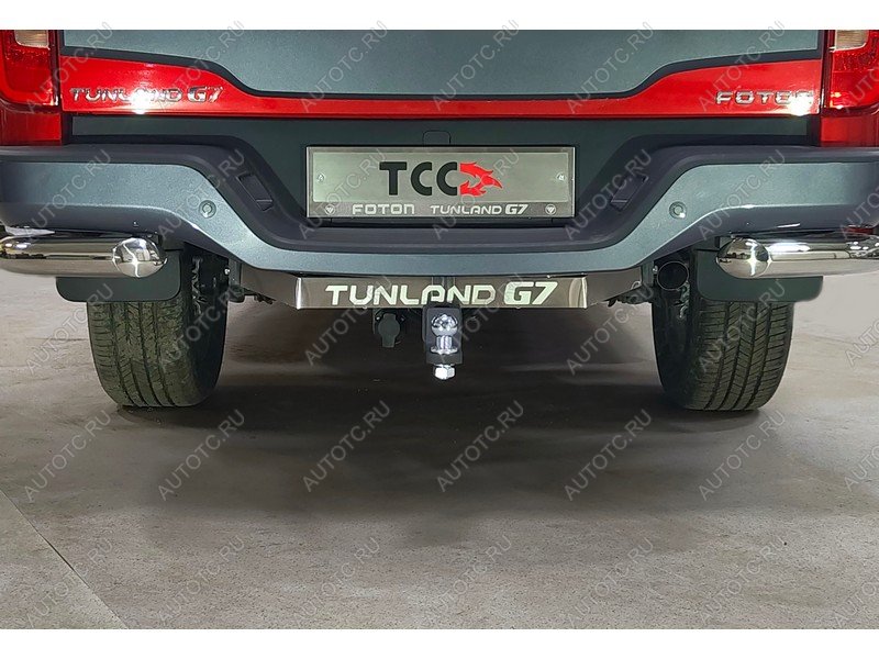 21 949 р. Фаркоп (тягово-сцепное устройство)(2.0 Diesel АКПП 4WD) ТСС Тюнинг  Foton Tunland G7 (2022-2025) Double Cab (шар E, надпись Tunland G7)  с доставкой в г. Майкоп
