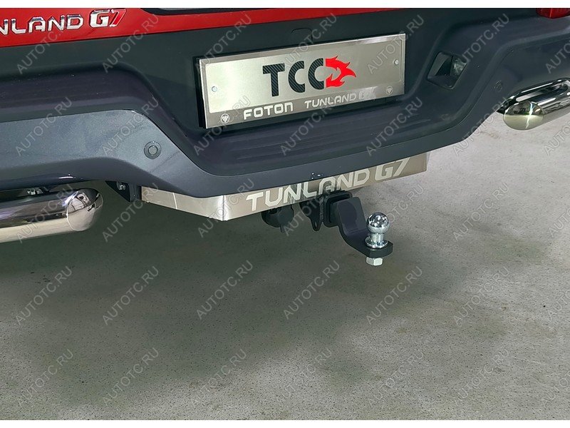 24 999 р. Фаркоп (тягово-сцепное устройство)(2.0 Diesel АКПП 4WD) ТСС Тюнинг  Foton Tunland G7 (2022-2025) Double Cab (шар Е, нержавейка)  с доставкой в г. Майкоп