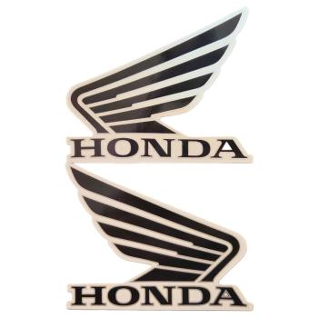 559 р. Наклейка на бак Honda черно-серебряная  пм-00032065  с доставкой в г. Майкоп. Увеличить фотографию 1