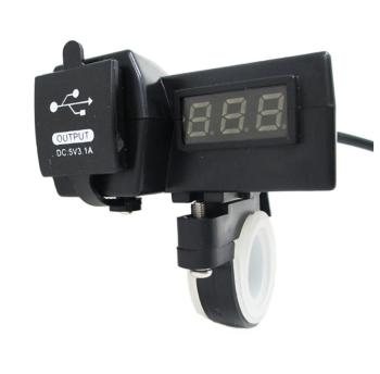 Зарядное устройство на руль UZB-Вольтметр 12v  пм-00030377