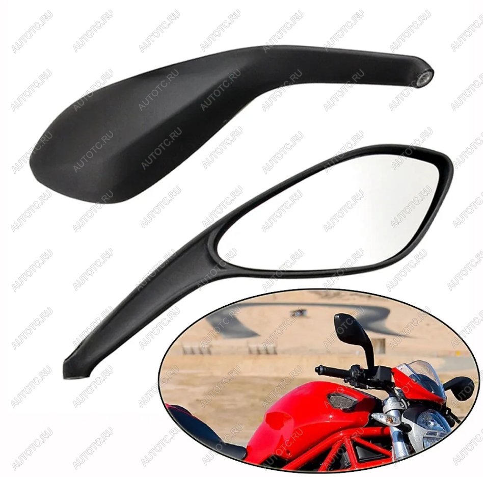 5 349 р. Зеркала для мотоцикла Ducati Monster 6596956967961100 06-16, Streetfighter 848 09-15  пм-00031110  с доставкой в г. Майкоп