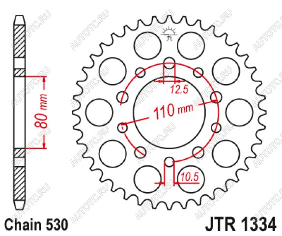 3 399 р. Звезда цепного привода JTR1334 41  jtr1334.41  с доставкой в г. Майкоп