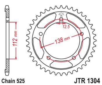 3 199 р. Звезда цепного привода JTR1304 42ZBK  jtr1304.42zbk  с доставкой в г. Майкоп. Увеличить фотографию 1