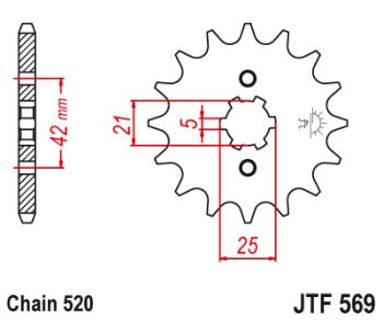 999 р. Звезда цепного привода JTF569 12  jtf569.12  с доставкой в г. Майкоп. Увеличить фотографию 1