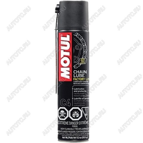 2 199 р. Смазка цепи Motul C4 Chain Lube Factory Line 0,4л.  пм-00005749  с доставкой в г. Майкоп