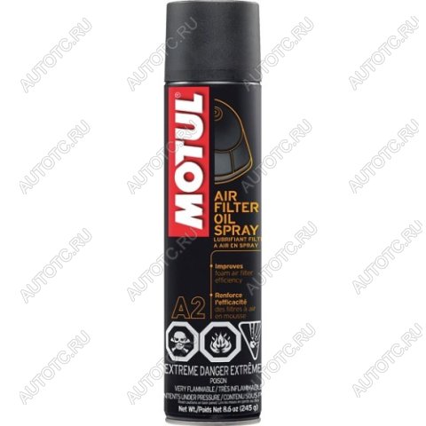 1 329 р. Смазка воздушного фильтра Motul A2 Air Filter Oil Spray 0,4л.  пм-00005754  с доставкой в г. Майкоп