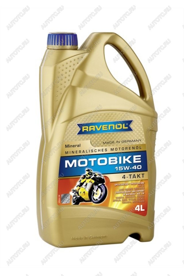 6 949 р. Моторное масло RAVENOL Motobike 4-T Mineral 15W-40 (4л)  1173121-004-01-999  с доставкой в г. Майкоп