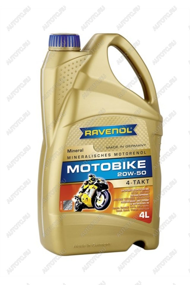 5 849 р. Моторное масло RAVENOL Motobike 4-T Mineral 20W-50 (4л)  1173122-004-01-999  с доставкой в г. Майкоп