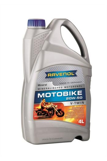 6 999 р. Моторное масло RAVENOL Motobike 4-T V-TWIN Mineral 20W-50 (4л)  1173105-004-01-999  с доставкой в г. Майкоп. Увеличить фотографию 1