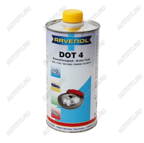 1 969 р. Тормозная жидкость RAVENOL DOT 4 (1л)  1350601-001-01-000  с доставкой в г. Майкоп