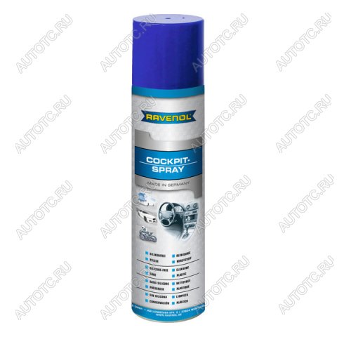769 р. Полироль для пластмасс RAVENOL Cockpit-Spray (0,4л)  1360031-400-05-000  с доставкой в г. Майкоп
