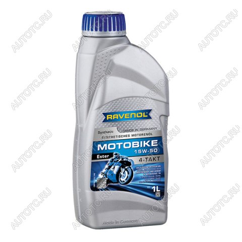 2 169 р. Моторное масло RAVENOL Motobike 4-T Ester 15W-50 (1л)  1172113-001-01-999  с доставкой в г. Майкоп