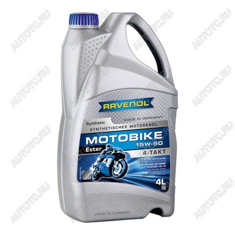 7 599 р. Моторное масло RAVENOL Motobike 4-T Ester 15W-50 (4л)  1172113-004-01-999  с доставкой в г. Майкоп