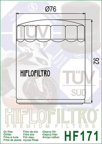 899 р. Масляный Фильтр HIFLO HF171B  hf171b  с доставкой в г. Майкоп. Увеличить фотографию 2