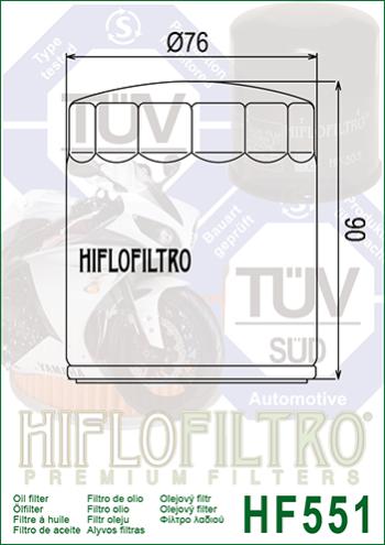 999 р. Масляный Фильтр HIFLO HF551  hf551  с доставкой в г. Майкоп. Увеличить фотографию 2