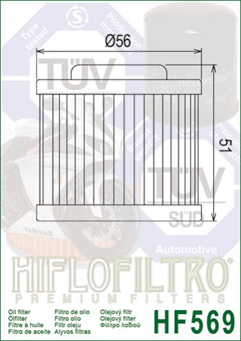 1 179 р. Масляный Фильтр HIFLO HF569  hf569  с доставкой в г. Майкоп. Увеличить фотографию 2