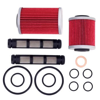 3 369 р. Комплект масляных фильтров AHL KTM Duke 690 12-19, SMC690R 12-24, EnduroSupermoto 701 16-23  пм-00030742  с доставкой в г. Майкоп. Увеличить фотографию 2