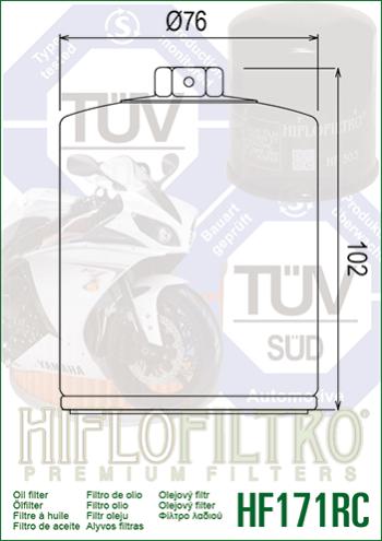 1 549 р. Масляный Фильтр HIFLO HF171CRC  hf171crc  с доставкой в г. Майкоп. Увеличить фотографию 2