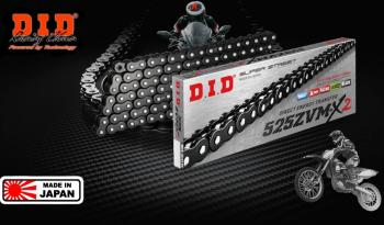 Цепь DID 525ZVMX B&B X-Ring 122 звеньев Черная  525zvmx2b122
