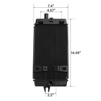 12 549 р. Радиатор для Triumph Bonneville, Scrambler, Street Twin, Thruxton 1200 16-20  пм-00027314  с доставкой в г. Майкоп. Увеличить фотографию 3