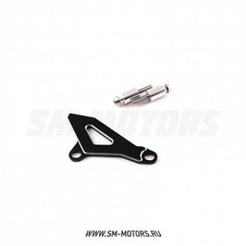 1 449 р. Защита ведущей звезды Kawasaki KLX450R 08-15  SM-PARTS черная  010263-757-1470  с доставкой в г. Майкоп. Увеличить фотографию 1