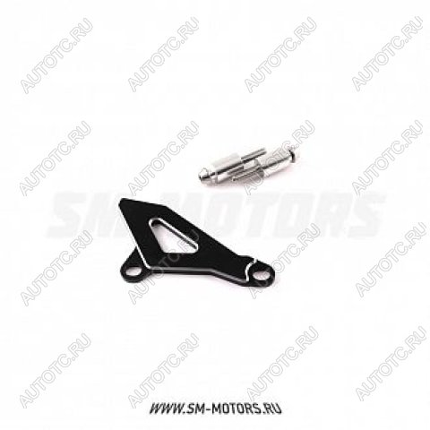 1 449 р. Защита ведущей звезды Kawasaki KLX450R 08-15  SM-PARTS черная  010263-757-1470  с доставкой в г. Майкоп