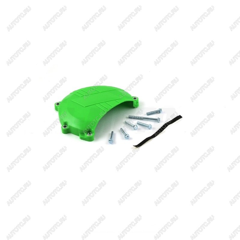 2 799 р. Защита крышки сцепл. пластиковая SM-PARTS Kawasaki KX450F 06-15 зеленая  010263-924-2651  с доставкой в г. Майкоп