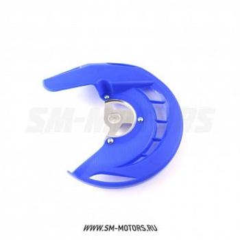 2 899 р. Защита переднего тормозного диска Yamaha YZ250 14-15 YZF250450 14-15 WRF450 14-15 SM-PARTS синяя  010263-185-8228  с доставкой в г. Майкоп. Увеличить фотографию 1