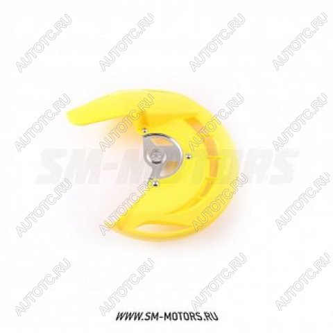 2 899 р. Защита переднего тормозного диска Suzuki RMZ250450 07-15  SM-PARTS желтая  010263-185-6586  с доставкой в г. Майкоп