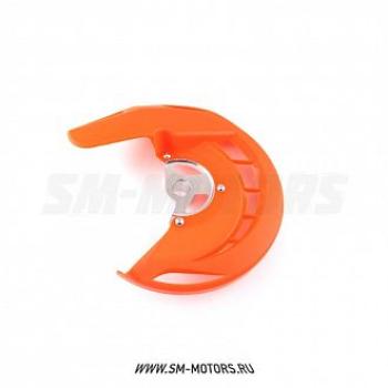2 299 р. Защита переднего тормозного диска KTM EXCEXCFSXSXF 03-15  SM-PARTS оранжевая  010263-185-7827  с доставкой в г. Майкоп. Увеличить фотографию 1