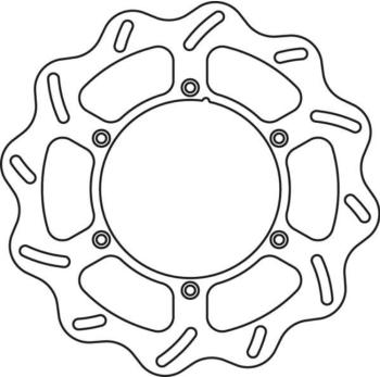 7 299 р. Тормозной диск передний Yamaha YZ125250 01-16, YZ250F 01-15, YZ450F 03-15 GoldFren  1301f1  с доставкой в г. Майкоп. Увеличить фотографию 1