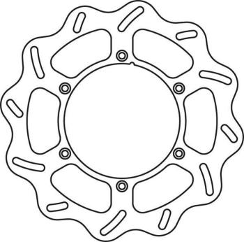 7 299 р. Тормозной диск передний Yamaha YZ125250 01-16, YZ250F 01-15, YZ450F 03-15 GoldFren  1301f1  с доставкой в г. Майкоп. Увеличить фотографию 2