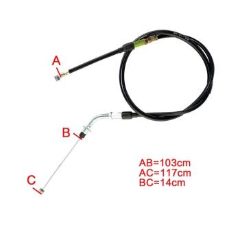 1 539 р. Тросик сцепления AHL Suzuki DR250 94-95, DR350 95-96, DR350SE 94-99 (45-2043)  пм-00030042  с доставкой в г. Майкоп. Увеличить фотографию 3