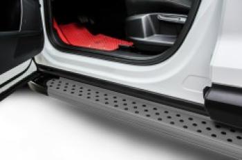 Правый порог алюминиевый Standart SLITKOFF Volkswagen Caravelle  T5 - Multivan  T5 (Grafit)