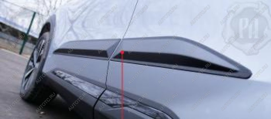 1 279 р. Молдинг двери передний правый Русская Артель Geely Atlas FX11 (2023-2025) (глянец под покраску)  с доставкой в г. Майкоп