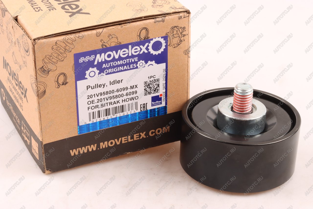 1 249 р. Ролик приводного ремня SITRAK HOWO обводной MOVELEX MOVELEX 201v958006099-mx MOVELEX 201v958006099-mx  с доставкой в г. Майкоп