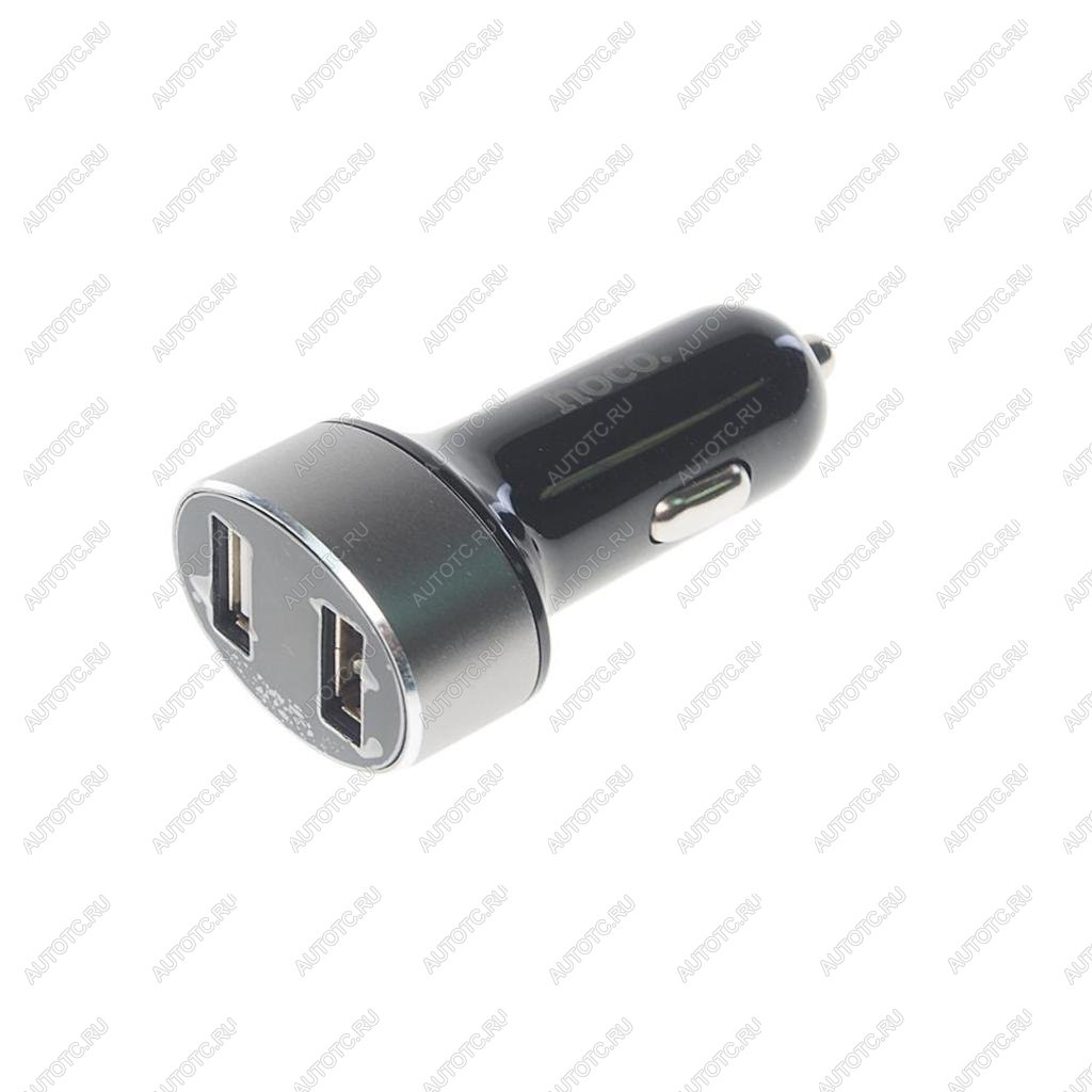 429 р. Устройство зарядное в прикуриватель 2USB 12-24V 2.1A с дисплеем HOCO HOCO z26 black HOCO z26 black  с доставкой в г. Майкоп
