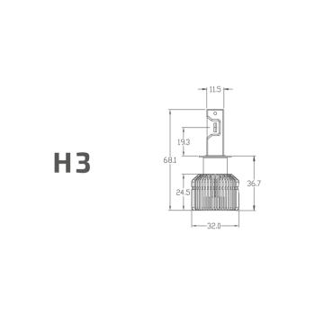 2 889 р. Лампа светодиодная 12V H3 PK22s бокс (2шт.) MTF MTF lan03k6  с доставкой в г. Майкоп. Увеличить фотографию 6