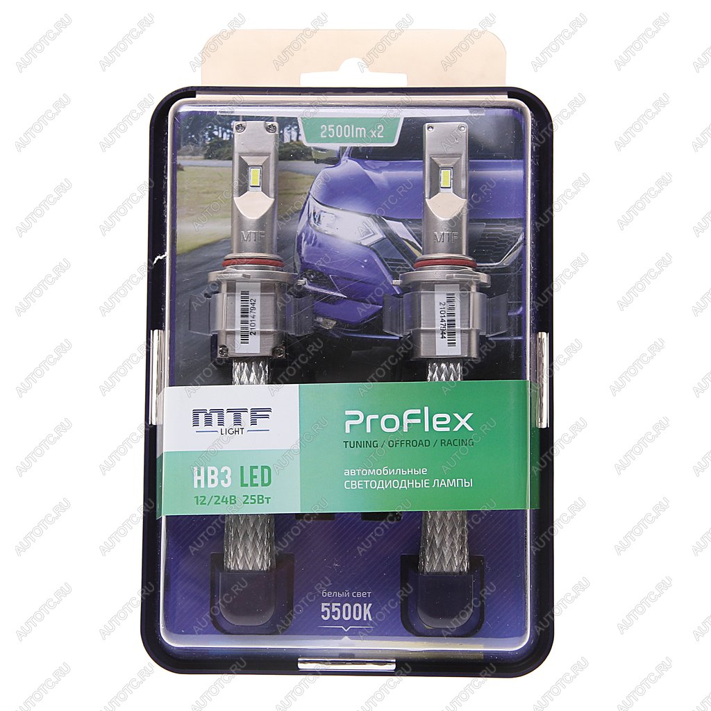 6 299 р. Лампа светодиодная 12V HB3 P20d бокс (2шт.) MTF MTF pfhb3k5  с доставкой в г. Майкоп