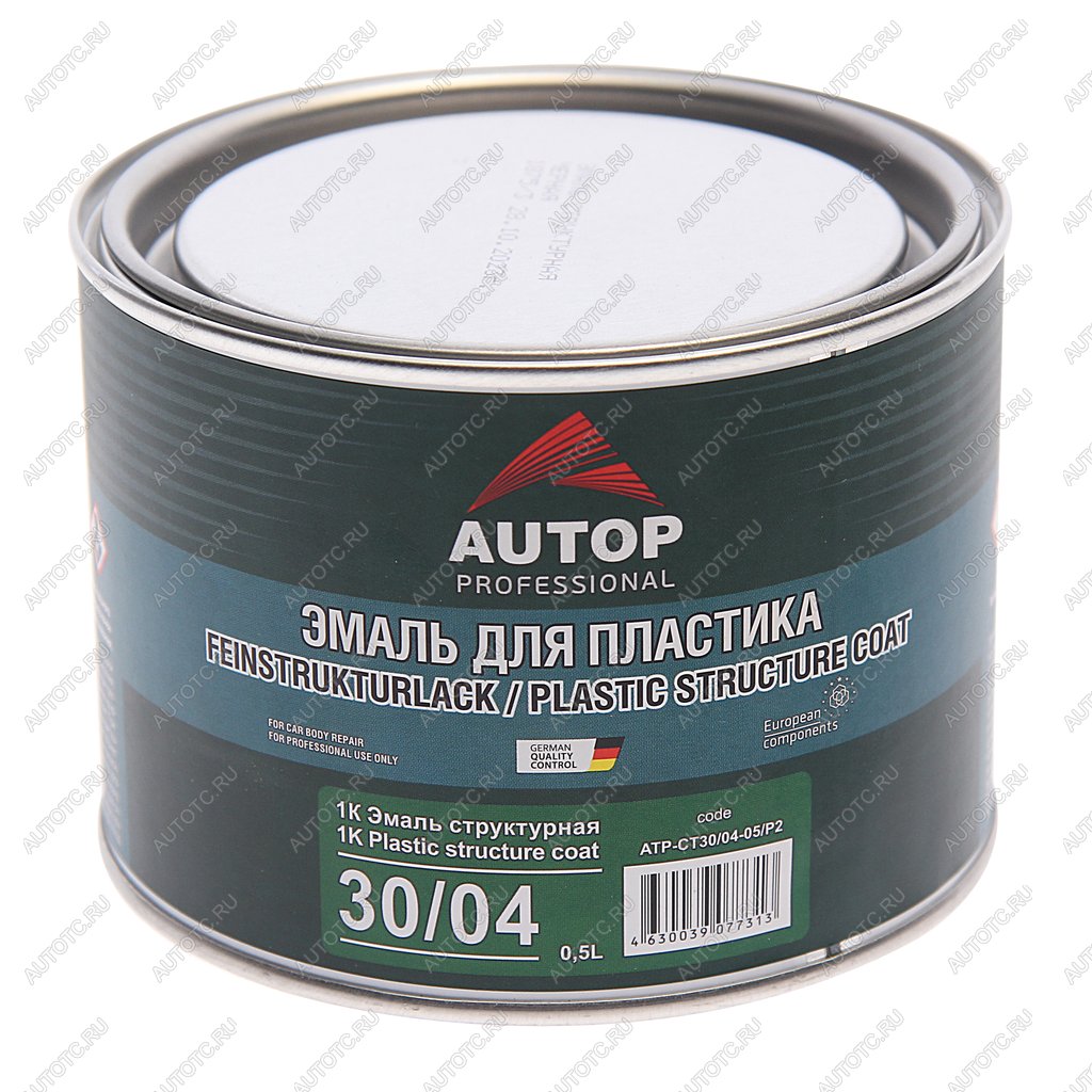 899 р. Краска для бамперов черная структурная 0.5л AUTOP AUTOP atp-ct3004-05p2  с доставкой в г. Майкоп