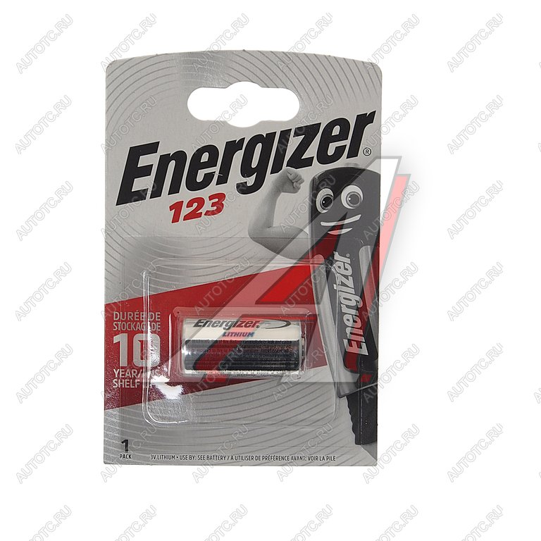 499 р. Батарейка CR123A ВС1 3V (фотоаппарат) блистер 1шт. ENERGIZER ENERGIZER el123 ap bl-1  с доставкой в г. Майкоп
